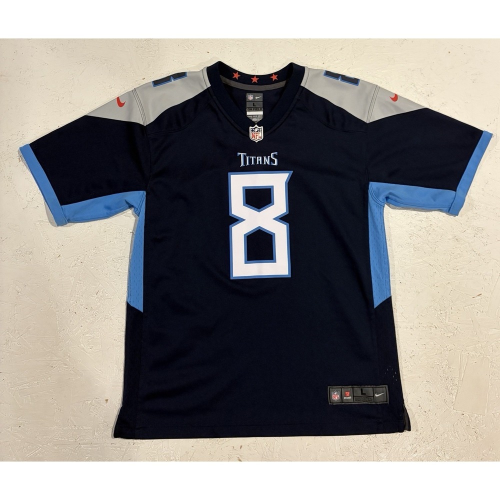 Nike On Field NFL Tennessee Titans‎ #8 Marcus Mariota Jersey Size Youth Large
